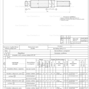 Операционная карта плазменной наплавки